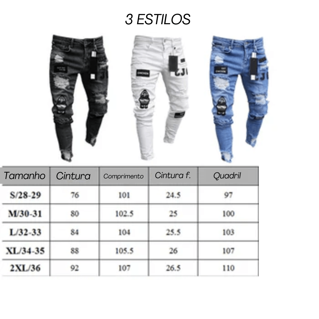 Calça Jeans Slim